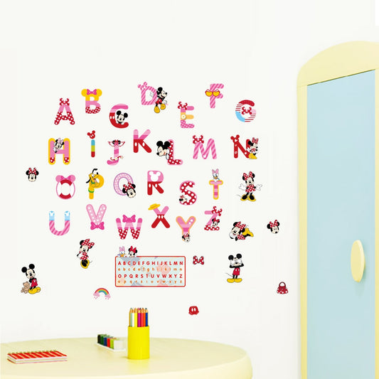 Αυτοκόλλητο Αγγλική Αλφάβητος Mickey Mouse Αρ.60