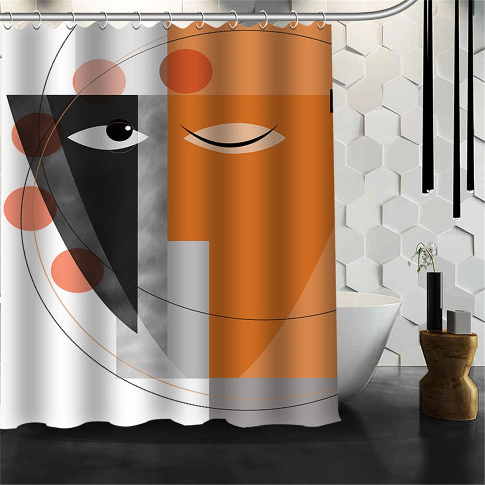 Κουρτίνα Μπάνιου Αbstract Design SitHappens LBG 182