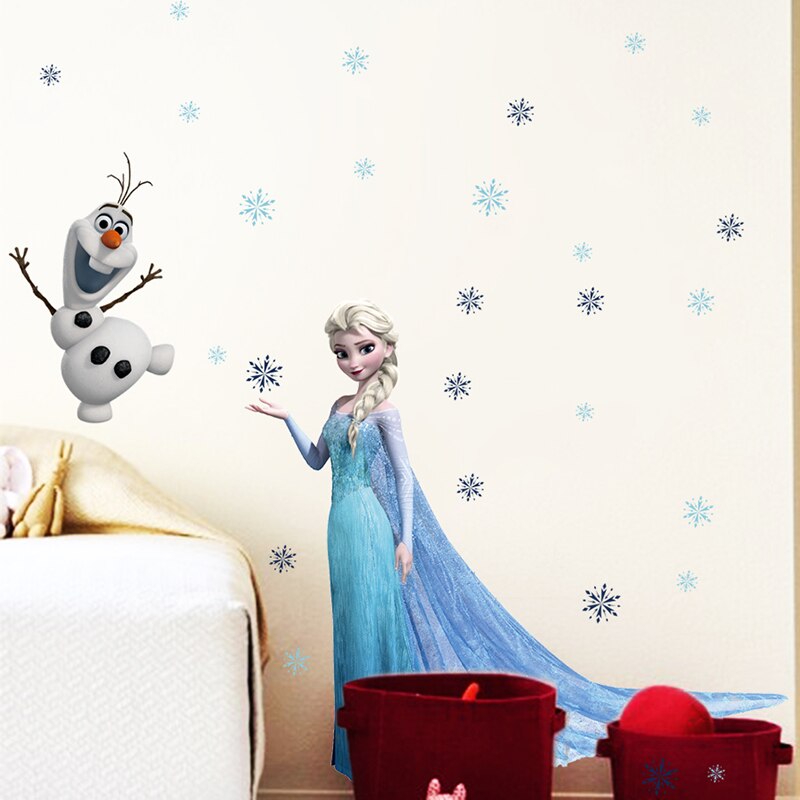 Αυτοκόλλητο Τοίχου Frozen και Olaf 3D Αρ.55