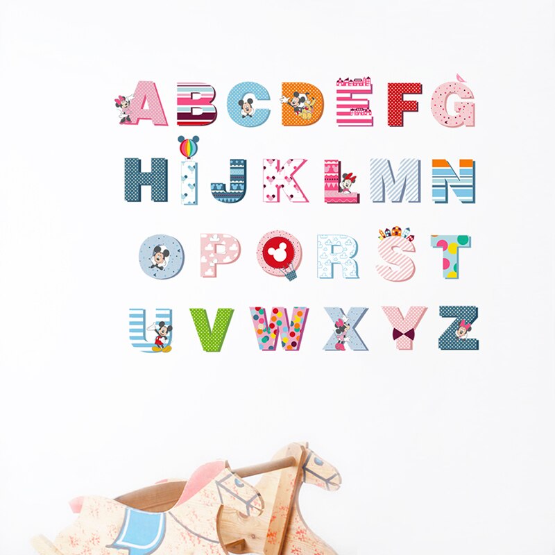 Mickey Mouse English Alphabet For Children's Room No.57