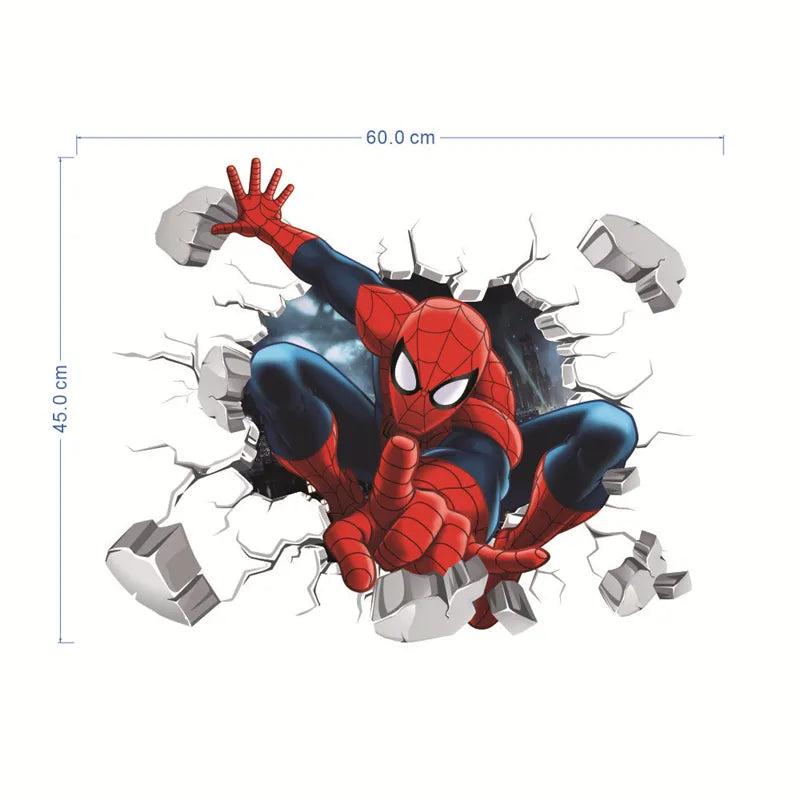 Αυτοκόλλητο Τοίχου Spiderman 3D Αρ. 66