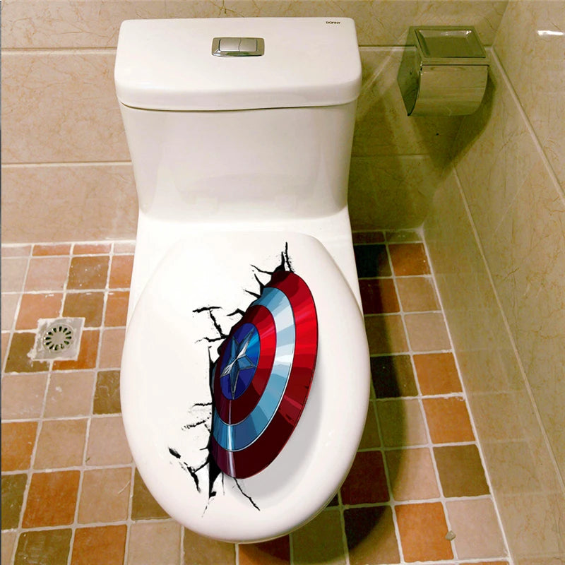 Αυτοκόλλητο Μπάνιου Captain America Αρ.81