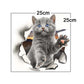 3D Cat Bathroom Sticker No.82