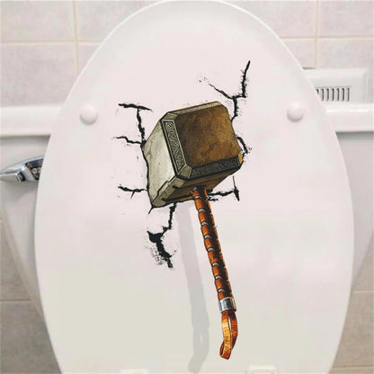 Αυτοκόλλητο Μπάνιου Thor Hammer Αρ.84