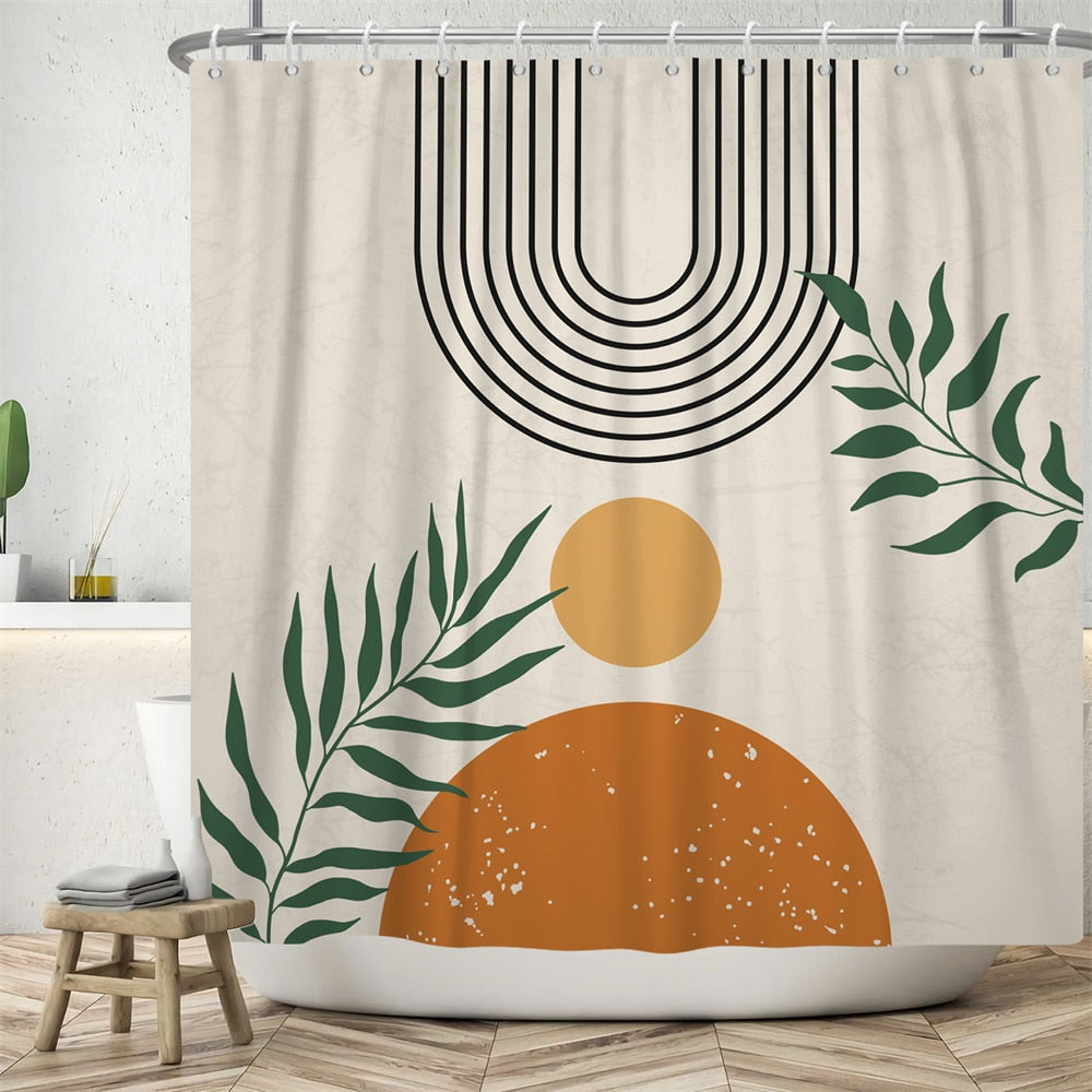 SitHappens LBG 187 Abstract Design Bathroom Curtain