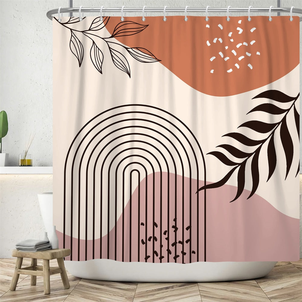 SitHappens LBG 186 Abstract Design Bathroom Curtain
