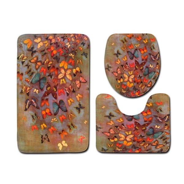 Butterfly Bath Mat Set KLV 067