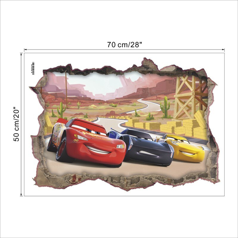 Αυτοκόλλητο Τοίχου Disney Pixar Cars 3D Αρ. 46
