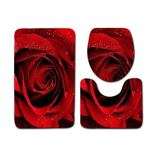 Set of Bath Mats Rose KLV 094