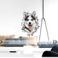 Τρισδιαστατο Αυτοκολλητο Husky Αρ.83 - Αυτοκόλλητα τοίχου 3D Sit Happens