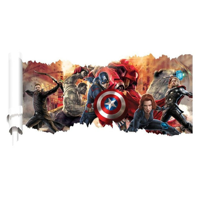 Αυτοκόλλητο Τοίχου The Avengers 3D Αρ. 52
