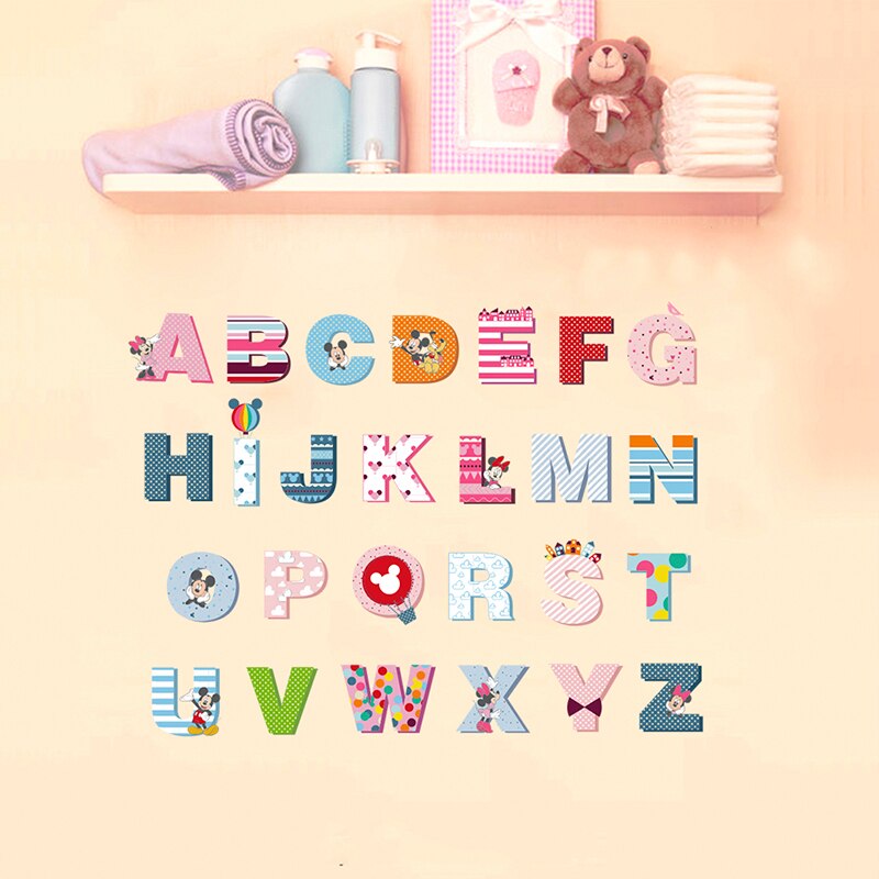 Mickey Mouse English Alphabet For Children's Room No.57
