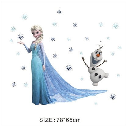Αυτοκόλλητο Τοίχου Frozen και Olaf Αρ.55