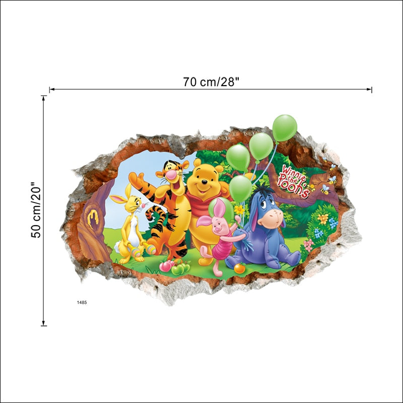 Winnie The Pooh 3D Wall Sticker No.75