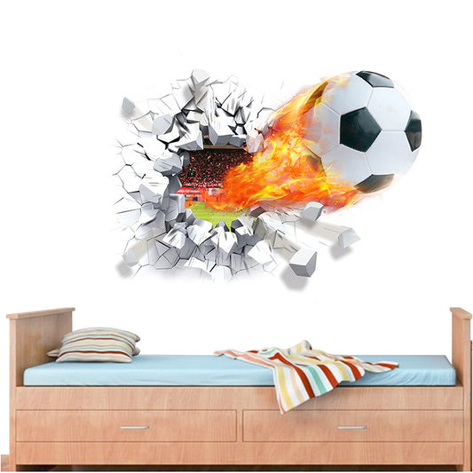 Τρισδιάστατο Αυτοκόλλητο Τοίχου Ποδόσφαιρο Αρ. 69 - Αυτοκόλλητα τοίχου 3D Sit Happens